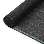 vidaXL Teniski zaslon HDPE 1 x 25 m crni
