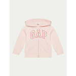 Gap Majica dugih rukava 841821-02 Ružičasta Regular Fit