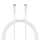 Baseus Superior Series kabel USB-C na USB-C, 100 W, 1 m (bijeli)