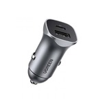 UGREEN AUTO PUNJAČ USB-A / USB-C PD 3.0 QC3.0 30W (SIVI)