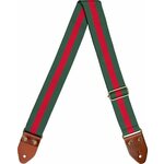 Cascha CGS-CD5 Cotton Tekstilni remen za gitaru Green & Red