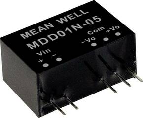 Mean Well MDD01M-05 DC/DC pretvarač modul 100 mA 1 W Broj izlaza: 2 x