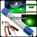 LED Zelena Lampa Feral za Lov Ribolov Lignje Sipe Podvodna Lignjolovka