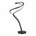 Crna LED stolna lampa s metalnim sjenilom (visina 56 cm) Nala – Trio Select