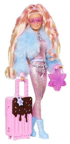 Barbie Extra lutka na putovanju - Snijeg (plava)