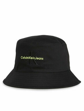 Šešir Calvin Klein Jeans Monogram Bucket Hat K60K611029 Black/Sharp Green 0GX