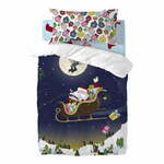 Dječja pamučna posteljina Mr. Fox Merry Christmas, 100 x 120 cm