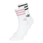 ADIDAS ORIGINALS Čarape 'Glitter Crew ' ružičasto crvena / crna melange / bijela