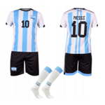 ShopJK DJEČJI NOGOMETNI DRES S DOKOLJENICAMA MESSI ARGENTINA - KOMPLET Rozmery: 146