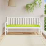 Jastuk za vrtnu klupu jarkozeleni 180x50x7 cm od tkanine Oxford