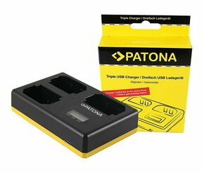 Patona USB LCD Triple Charger punjač za Sony NP-FZ100 Alpha a9