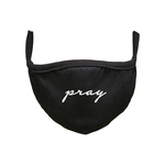 Black Face Mask Pray Wording crna