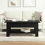 vidaXL Stolić za kavu Crni hrast Drvo 102 x 55 x 48 cm Izdržljivo