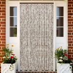 vidaXL Zastor protiv insekata smeđe-sivi i bijeli 100 x 220 cm šenil