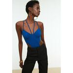 Ženski bodi Trendyol TPRSS22BD0007/Black plava