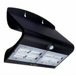 V-TAC 7W LED solarna zidna lampa sa senzorom 4000K, crno kućište
