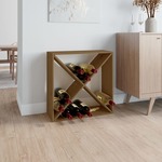 Ormarić za vino boja meda 62x25x62 cm od masivne borovine