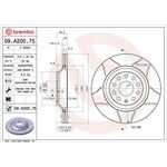 Kočni disk BREMBO 09.A200.75