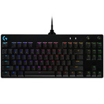 Logitech G Pro žični mehanička tipkovnica, USB, crna/plava