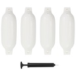 Bokobrani za brod 4 kom bijeli 41 x 11 5 cm PVC