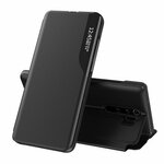 Side Clear View Standing Cover za Xiaomi Redmi Note 8 Pro Crni