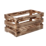 AtmoWood Drvena gajba od paljenog drveta 40 x 22 x 20 cm
