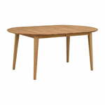 Ovalni blagovaonski stol od hrasta Rowico Mimi, 170 x 105 cm