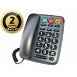 Dartel telefon žičani, stolni, flash, memorija, tamno sivi LJ-300