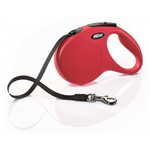 Flexi New Classic M povodac, 5 m, maks. 25 kg, crveni