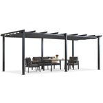 Barbados terasa pergola 3x6 m Garden Point antracit