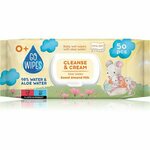 GoWipes Cleanse & Cream Sweet Almond Milk dječje nježne vlažne maramice s aloe verom 0+ 50 kom