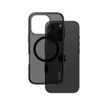 CARE by PanzerGlass® Flagship Case Smokey Urban Combat with Black MagSafe iPhone 16 Pro