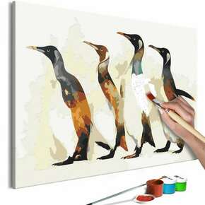 Slika za samostalno slikanje - Penguin Family 60x40