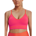 Under Armour Bra UA Seamless Low Long Rib-PNK - Women crvena