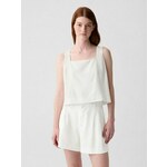 GAP Linen crop top - Women's bijela