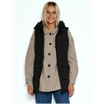 Black Ladies Quilted Vest Noisy May Aurora - Ladies crna