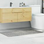vidaXL Siva Poliester 70 x 120 cm Kupaonska prostirka Pravokutna