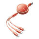 Kabel USB Mcdodo CA-7252 3u1 na uvlačenje 1,2m (narančasti)