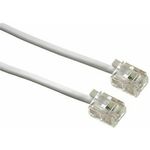 Gembird Telephone cord 6P4C, 3 meters, white