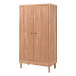 Dječja garderoba od punog hrasta u prirodnoj boji 100x190x55 cm Forrest – Vipack