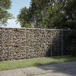 vidaXL Gabionska košara s poklopcem 250x100x100 cm pocinčano željezo