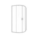 VOXORT TUŠ KABINA BASIC V NEW TKP 90 X 90 ALU-MAT