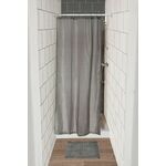 TENDANCE zavjesa za kadu + 8 pp kukica 120 x 180 cm poliester, siva