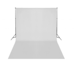 vidaXL Teleskopski fotografski sustav 5,0 x 3,0 m. + Bijela pozadina