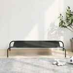 vidaXL Povišeni krevet za pse crni 110x65x20 cm Oxford tkanina i čelik