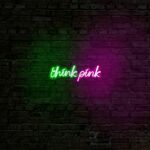 Ukrasna plastična LED rasvjeta, Think Pink - Green