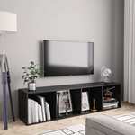 vidaXL Ormarić za knjige/TV crni 143 x 30 x 36 cm