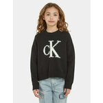 Calvin Klein Jeans Džemper Fluffy Monogram IG0IG02220 Crna Regular Fit