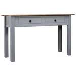Konzolni stol od borovine sivi 110x40x72 cm asortiman Panama