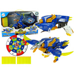 Dinobots 2 u 1 dinosaur + sačmarica - plavi pterosaur